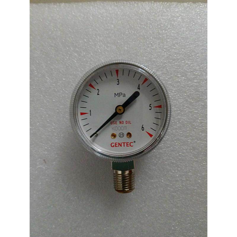 GENTEC美国捷锐G20P-1M电镀压力表1/4NPT 1兆帕工业实验室用