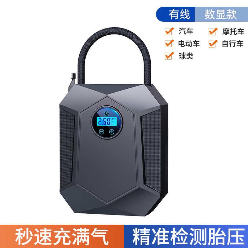 加电动轮胎小轿车气泵车载高压打气筒气泵车用便携式自动12v汽充