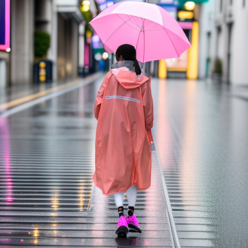 粉色连体雨衣 成人 长款全身加厚防水骑行单人电动徒步时尚户外A