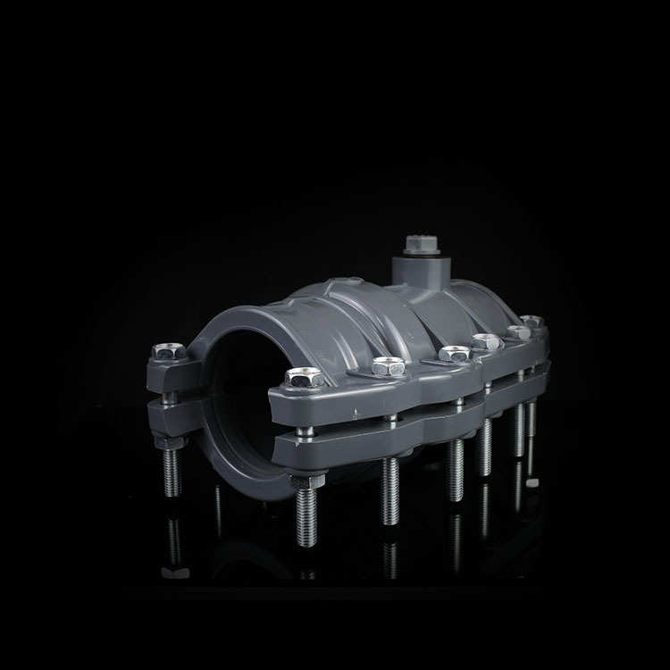 节-夫批发管道pvc供应抢修节63修补漏促厂家给水灰色哈快接头200