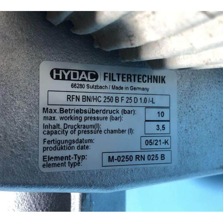 贺德克过滤器RFN BN/HC 250 B F 25 D 1.0 /-L24（1275840）