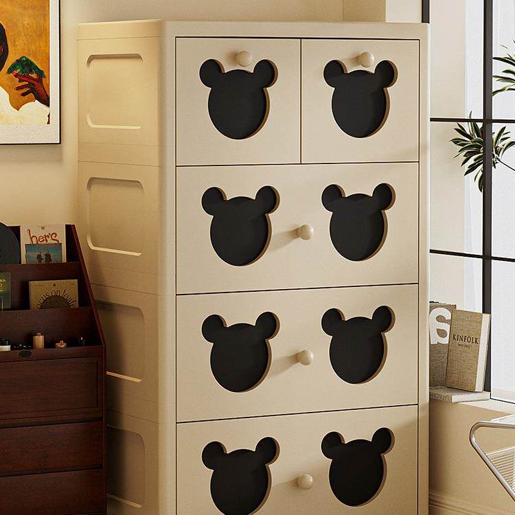 加厚加高抽屉式收纳柜多层衣服储物柜厨房置物婴儿宝宝衣柜床头柜