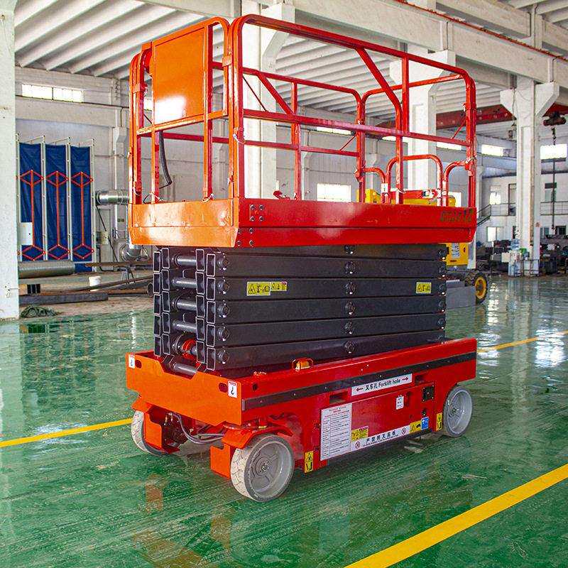 8米剪叉式液压升降平台电动登检修作业空车 自行剪叉升降机
