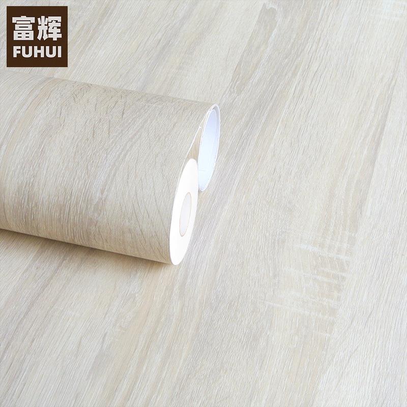 特厚木纹自粘墙纸PVC防水展柜家具展柜展台装饰膜导气槽波音软片