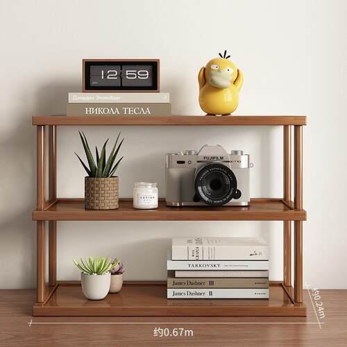 桌面置物架办公室多层水杯架学习书桌隔板收纳厨房台面架子小书架