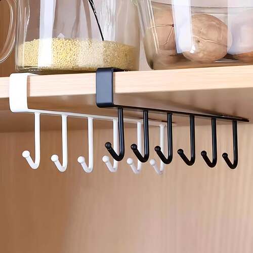 Home Kitchen Iron Art Cabinet Storage Hanging Rack Multi-fun