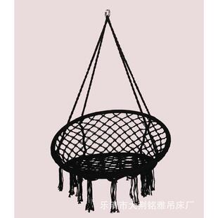 欧风吊篮编织北ins室内棉流苏秋千绳吊吊床椅批发吊篮厂家
