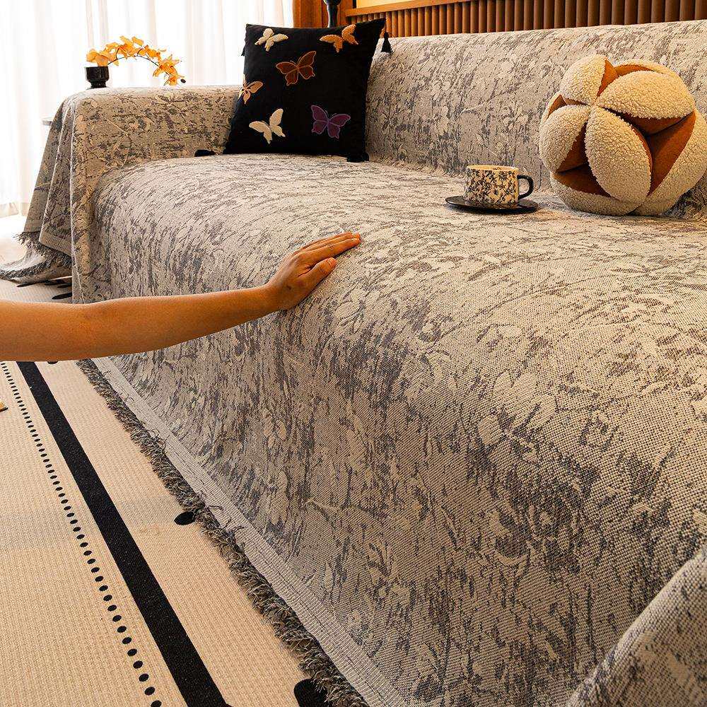 约仿四棉麻沙发盖布季用通新款沙发巾防滑防猫抓20250908不粘毛沙