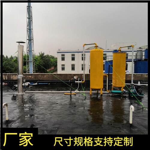 内燃式沼气火炬高度设计200立方沼气火炬直径大小安装原理图纸