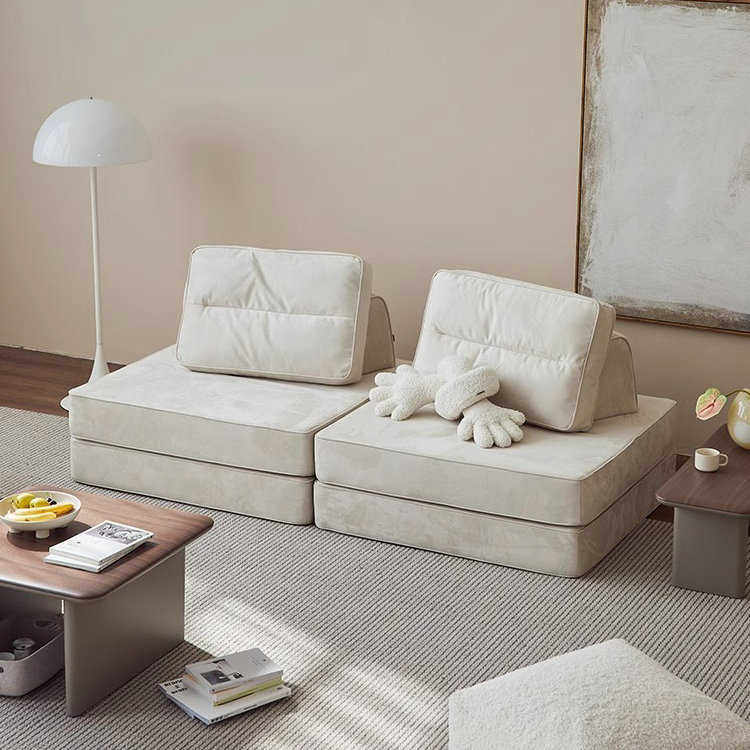 艺简约组合模块折叠糕可九层沙发移动北欧客厅单人豆腐块布小户型