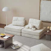 艺简约组合模块折叠糕可九层沙发移动北欧客厅单人豆腐块布小户型