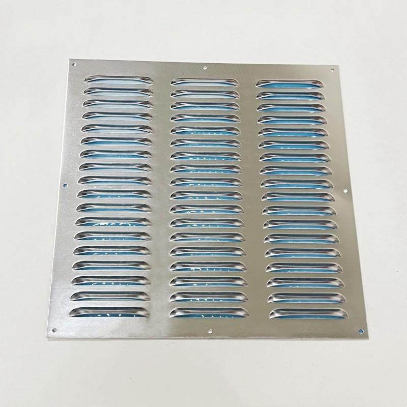 定制不锈钢百叶窗铁铝合金通出风口排气罩散热透气防雨冲孔百叶板