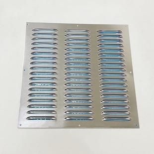 定制不锈钢百叶窗铁铝合金通出风口排气罩散热透气防雨冲孔百叶板