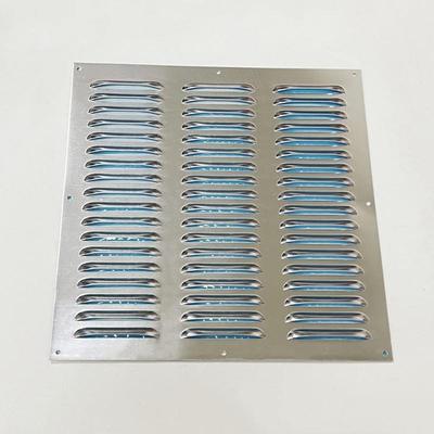 定制不锈钢百叶窗铁铝合金通出风口排气罩散热透气防雨冲孔百叶板