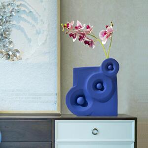 左顾 莫兰迪色紫色现代陶瓷花瓶花器异形工艺品轻奢软装搭配摆件