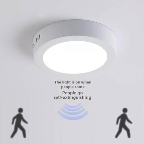 人体感应吸顶灯无需开启Led筒灯智能雷达红外感应走道客房自动照