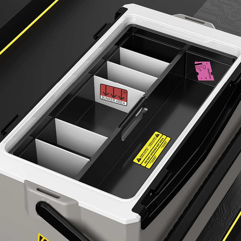 一帆精工新款加长加大方盒带隔板内盒29L钓箱用内盒收纳盒收纳箱