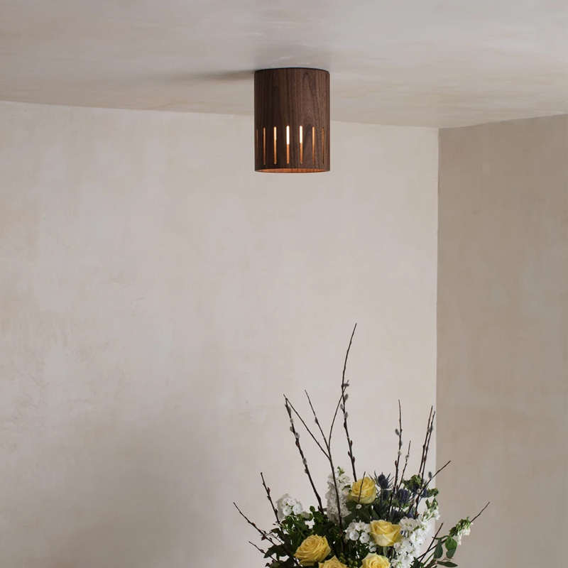 电商胡桃木吸顶灯走廊过道灯客厅背景墙led天花灯明装筒灯