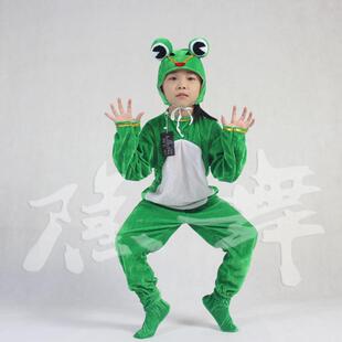 万圣节服装 儿童蟒蛇 青蛇 白蛇 cos青蛙连体服 幼稚园团体演出服