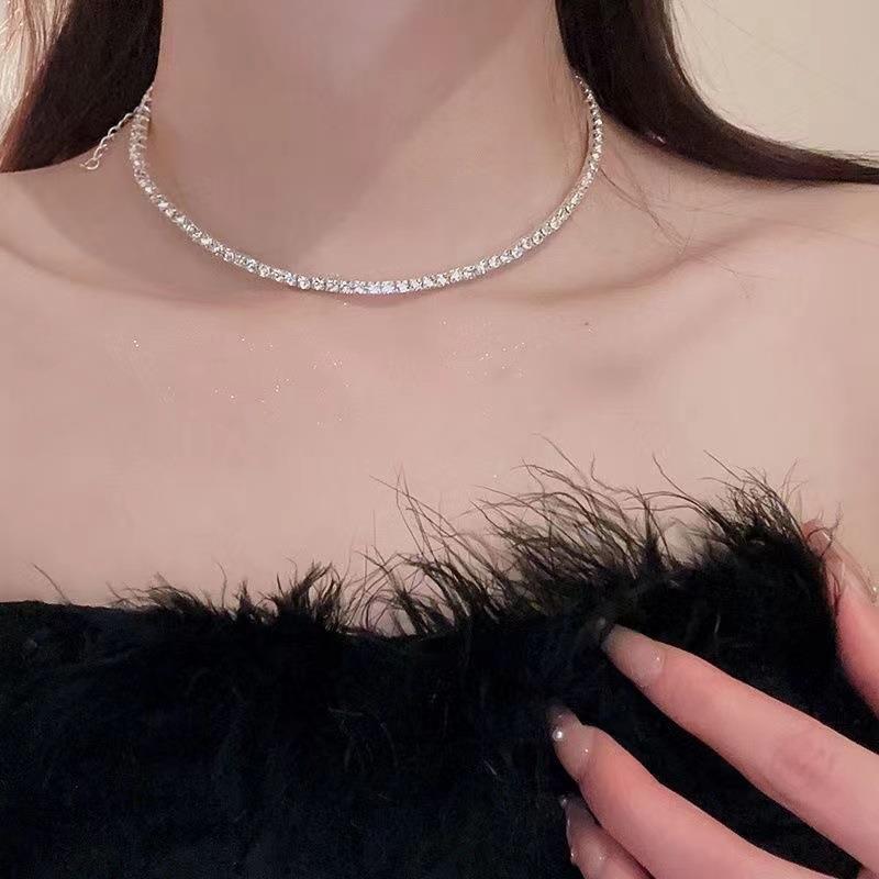 超闪项链满钻项圈女高级