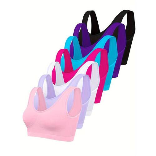 Z 95904 Women's solid seams sports bra 女士纯色无缝运动文