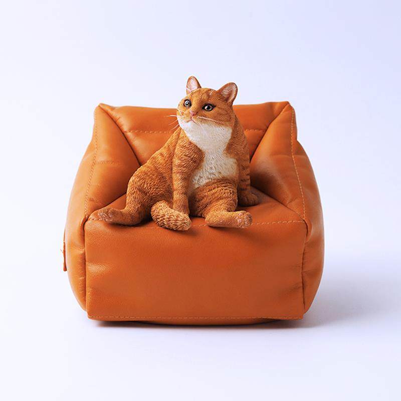 正品JXK 猫3.0型 仿真猫三花猫咪手办宠物橘猫周懒边生日礼模物小