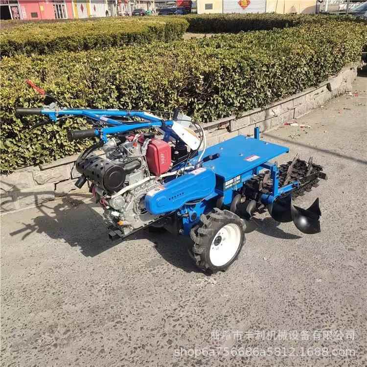 手扶式单链条双链条开沟机农田果园挖沟神器192风冷链条开沟机