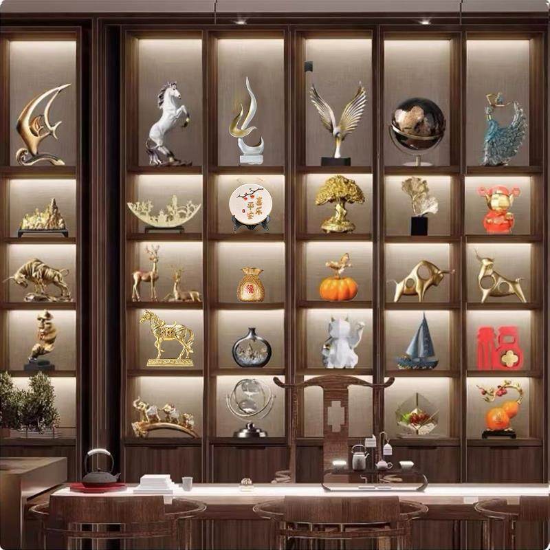 新中式办公室客厅摆件高档酒柜装饰品博古架摆设家饰软装搭配套装,家居饰品,家饰软装搭配套装,淘宝优惠券,粉丝福利购,淘宝优惠卷
