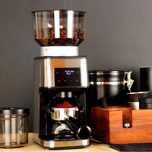 家用咖啡磨豆机棘刺磨豆机咖啡研磨器LED磨豆机触摸式磨豆机