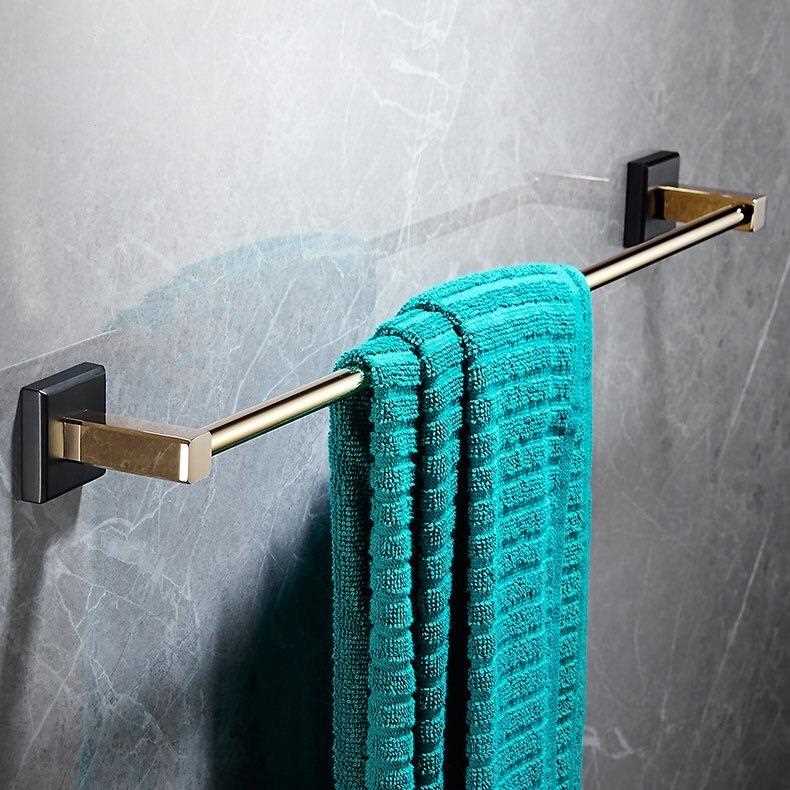 新款直销全铜毛巾架子置物架卫生间卫浴五金挂件浴室浴巾架新款黑