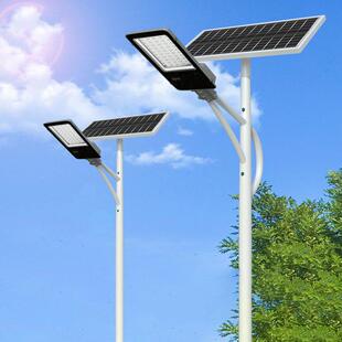 太阳工程道路照外明灯路灯新农米村全666能套带杆户米太阳能板