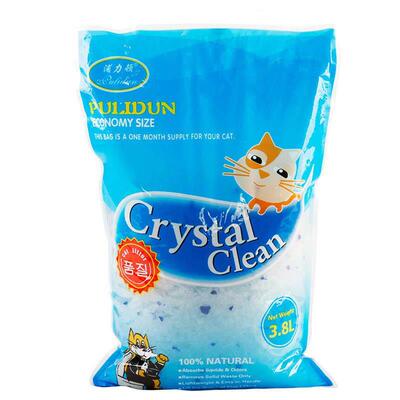 3.8L*6bags Crystal cat litter CrystaL sand Cat toiLet toiLet