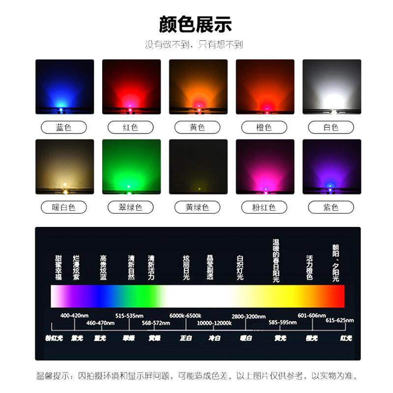 现货5050RGB贴片灯珠 LED全彩七彩快慢闪高亮来图来样定 制