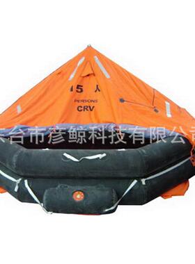 救生筏气胀抛投式气胀救生筏自扶正可吊式提供CCS船检