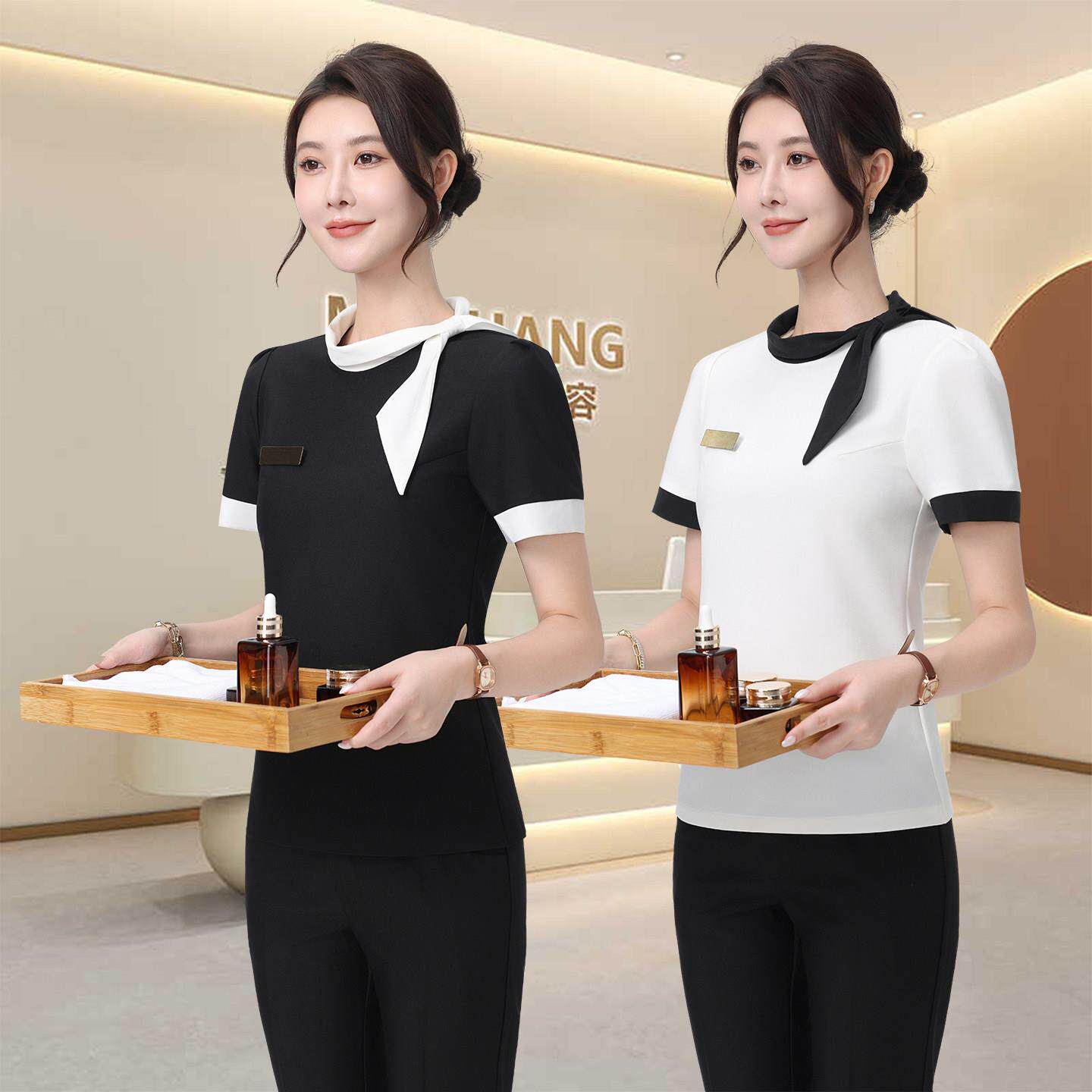 高端美容院美容美发师工作服空姐珠宝酒店前台接待职业装工服套装