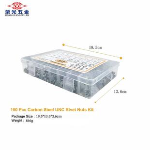 520pcs盒装M3M4M5M6 304不锈钢圆柱头杯头内六角螺丝螺母垫圈扳手
