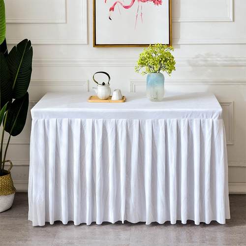 高档金绒黑色会议桌布活级动展会长方形台布轻奢高丝感定桌制绒布