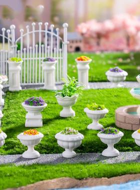 跨界微景观创意人造欧洲花盆园艺景观材料DIY装饰桌面树脂装饰品