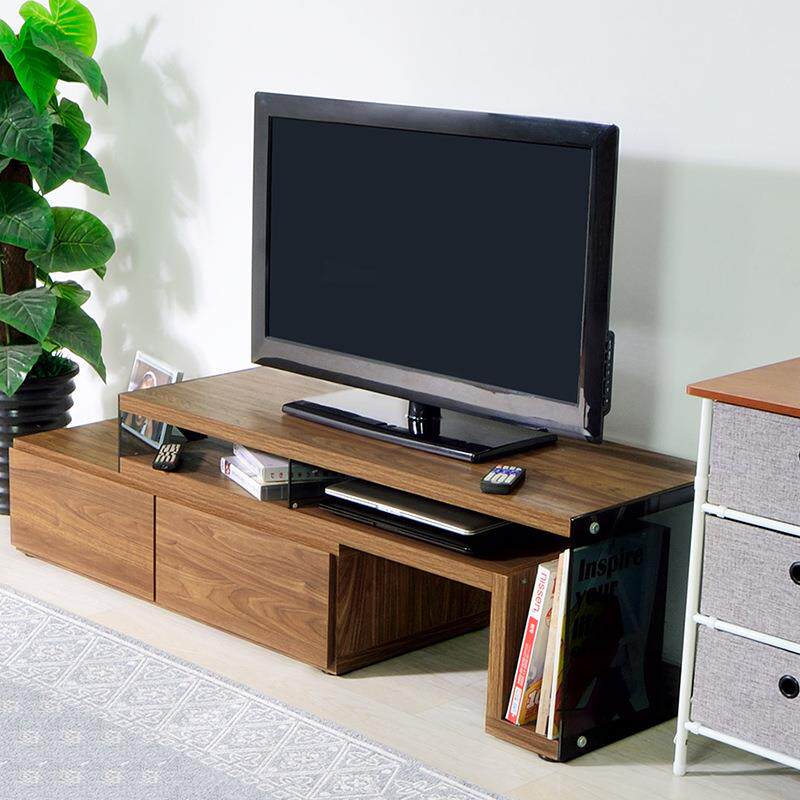 北欧板材电视柜客厅组合地柜小户型现代简约落地可伸缩电视柜