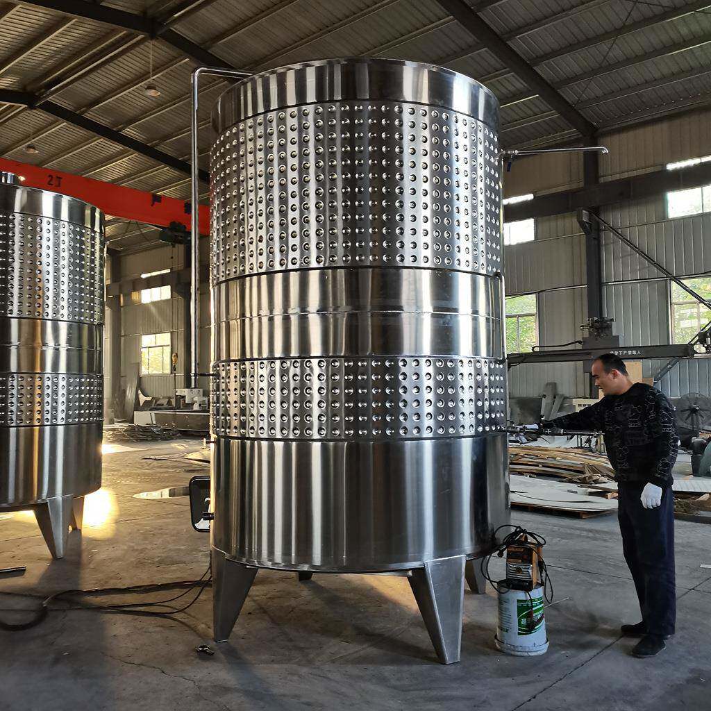 水果酒发酵罐立式2吨控温酒罐食品级生物发酵桶不锈钢304材质