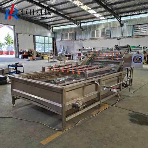 3000型气泡清洗机 芒果鼓泡喷淋清洗设备 连续式净菜加工设备