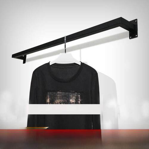 铁衣架墙杆侧挂酒店衣架服装店展示架展示架墙挂衣架