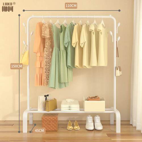 Simple clothes rack folding balcony clothes drying pole 衣架