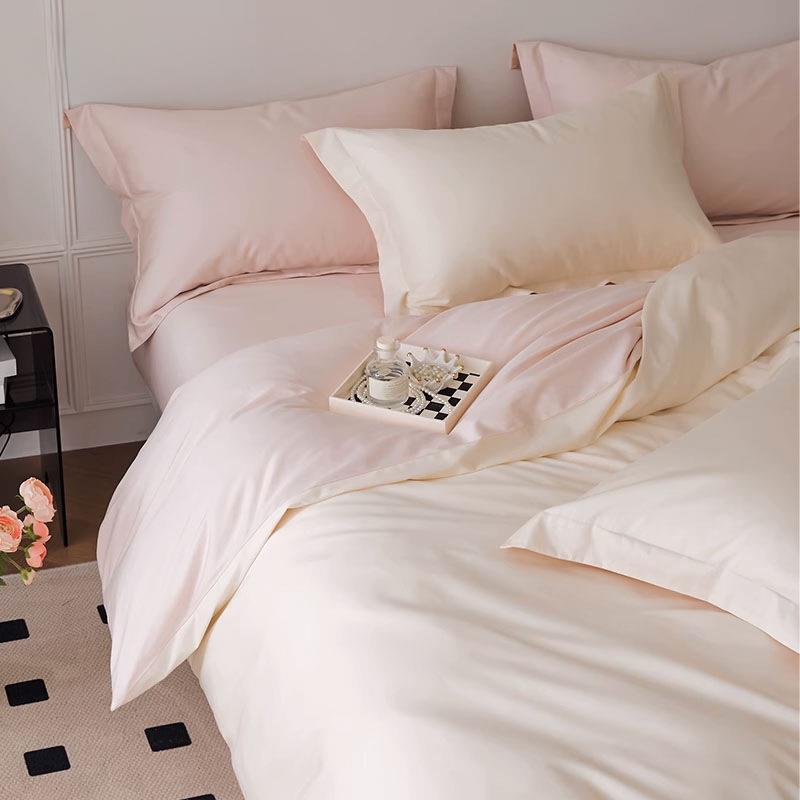 2025款100长绒棉贡缎床单四件套全棉纯棉被套床笠轻奢床上用品