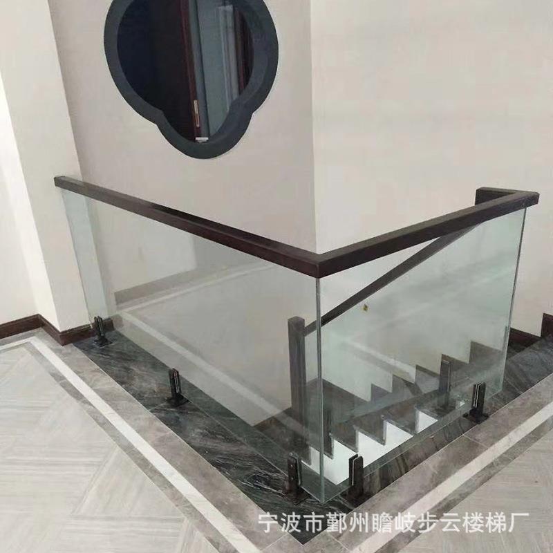 【宁波步云楼梯】楼梯胶木扶手不锈钢玻璃扶手水泥楼梯扶手定制