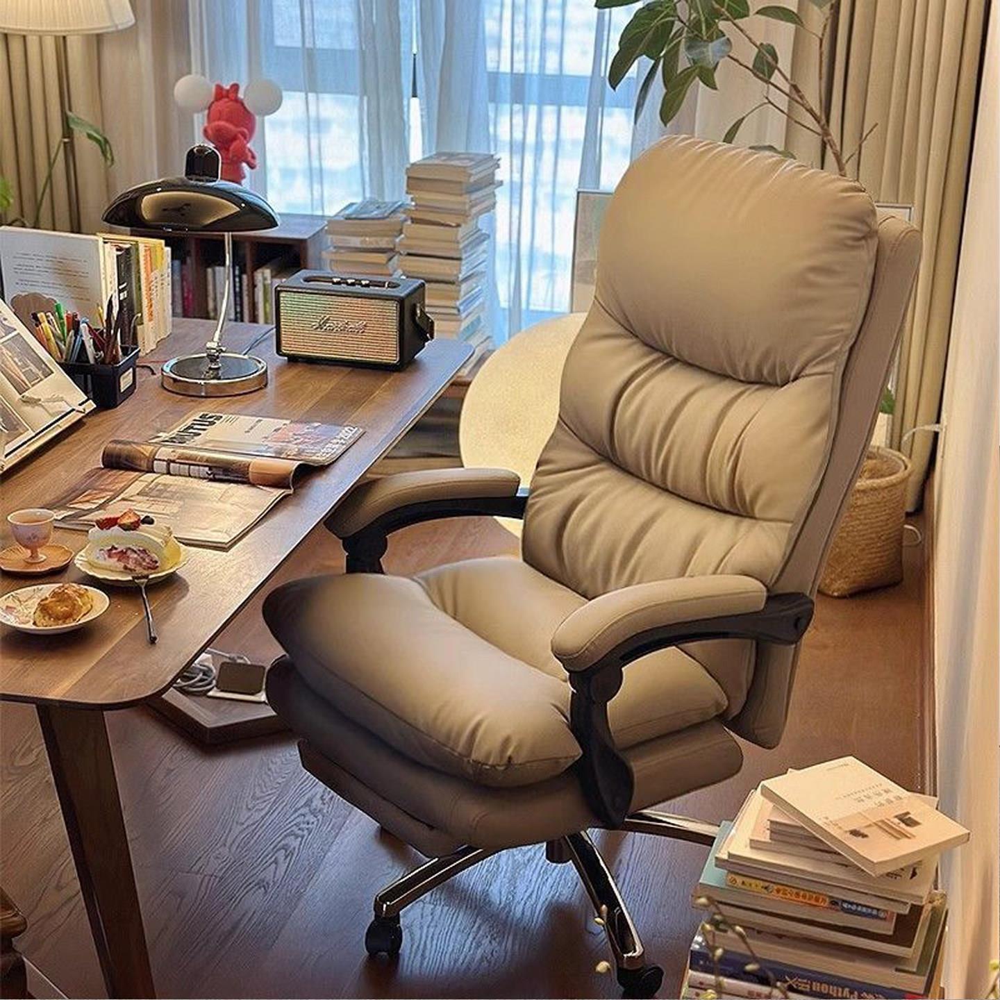 电脑椅家用可躺舒适久坐电竞椅日式沙发椅子书桌宿舍现代学习转椅