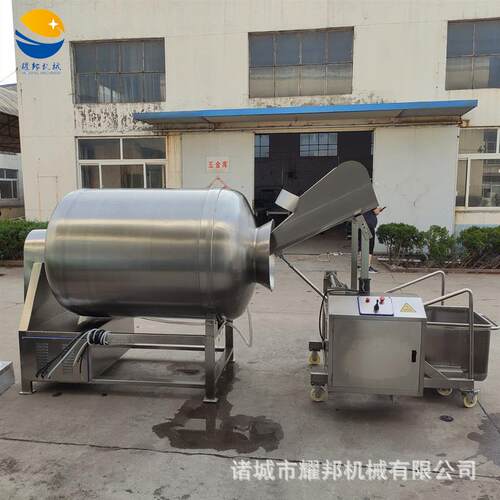 大型全自动真空滚揉机 呼吸式100L腌牛肉机器 商用肉类腌制搅拌机