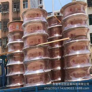 制冷设备用tp2软态硬态铜管现货 紫铜直条铜薄壁厚壁紫铜管