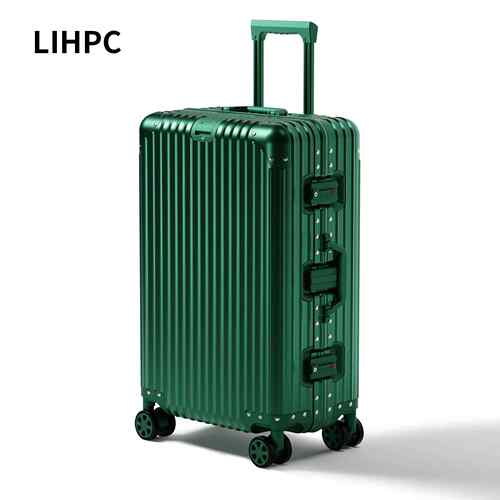 正品lih箱pc全铝镁合金行李男2女2箱4金属拉杆箱登机旅行箱0寸密
