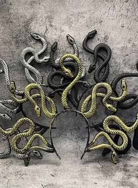 Halloween Terrifying Snake Maiden Medusa Headwear Headbands